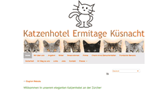 Desktop Screenshot of katzenhotel-ermitage.ch