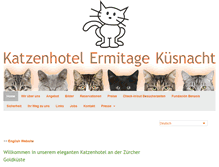 Tablet Screenshot of katzenhotel-ermitage.ch